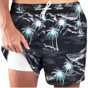 Kanu Surf Men's 5” Adventure Men’s Swim UPF 50+ Quick-Dry Bathing Suit 3XL NWT